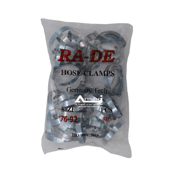 بست شیلنگ فلزی و بست لوله راده 92-76 RA-DE
